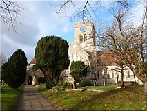 SU1405 : Ringwood: parish church of Ss. Peter & Paul by Chris Downer