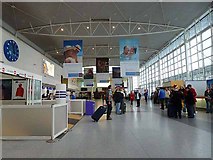 NZ1871 : Arrivals Hall, Newcastle International Airport, Christmas 2011 by Oliver Dixon