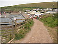 Coast path at Challaborough Bay