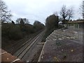 The Exeter-Taunton railway line from Clysthayes Bridge