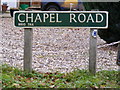 Chapel Road sign