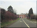 A443 approaching A451 junction at Hundred House