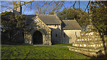 ST0167 : Gileston Church and Cross by Guy Butler-Madden