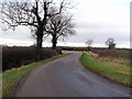 Bend in road near White House Farm