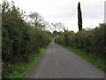 View south along the northern stretch of the Corbally Road