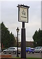 The Crown Inn (4) - sign in car park, Main Road, Hallow