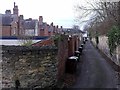 Lane at rear of Stephenson Terrace