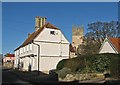 Bottisham: tower and timber-framed house