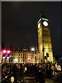 TQ3079 : London: New Year crowds assemble below Big Ben by Chris Downer