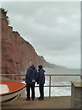 SY1287 : New Year's Day, Sidmouth by Chris Allen