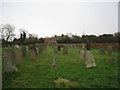 The churchyard at Ellerton