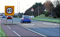 J4880 : Speed limit sign, Bangor (2) by Albert Bridge