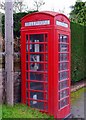 Red telephone kiosk, Main Road, Hallow