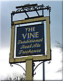 SJ9400 : The Vine Inn (4) - sign, 35 Lichfield Road, Wednesfield by P L Chadwick