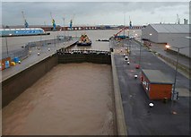 TA1428 : Lock into King George Dock, Hull by Derek Harper