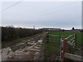 Farm track leading to Mile House