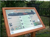 SK8043 : Interpretation Board for the Lancaster W4270 Memorial by di ablewhite