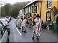 New Years Day celebrations outside The Nag