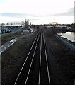 Railway line at Sherburn in Elmet.