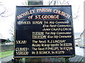 Mossley Parish Church of St George, Sign