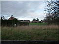 Crescent of housing in Cruckton village near Shrewsbury