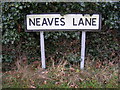 Neaves Lane sign