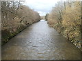 Rhymney River flows towards Forge Bridge, Machen