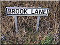 Brook Lane sign