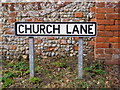 Church Lane sign