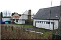 The White House on the side of the M54 under renovation