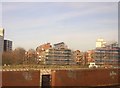 Flats with solar panels under construction, Battersea