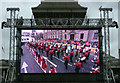  : TV screen, Trafalgar Square, New Year's Day, 2012 by Jim Osley
