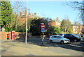 Worcester St Georges Square, Post Box, Pillar Box