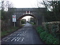 Bridge carrying dismantled railway over Swanbridge Rd, Sully