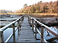 NS0095 : Footbridge across Strathlachlan River by sylvia duckworth