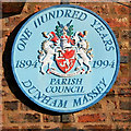 SJ7388 : Dunham Massey plaque by David Dixon