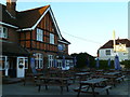SU7901 : Tables at the front of the Ship Inn at West Itchenor by Shazz