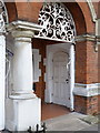 TQ2178 : St Michael and All Angels Parish Hall, entrance by Alan Murray-Rust