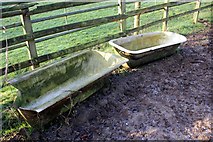 SJ5671 : Cast iron baths on the Delamere Way by Jeff Buck