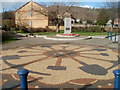 Trethomas War Memorial and mosaic