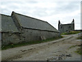 HU3713 : Farm buildings and ruin, Quendale by Rob Farrow