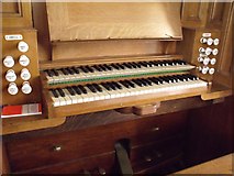 SK8043 : Organ Console, St Mary's church, Staunton by J.Hannan-Briggs