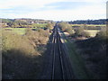 The line heading to Combe