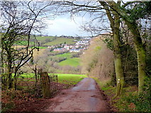 SO4023 : Lane descending from Barns Farm by Jonathan Billinger