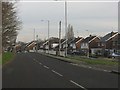 Henwood Road - houses set back from the main carriageway