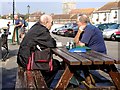 Wareham, people enjoying a cuppa