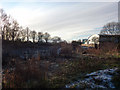 Line of the Metrolink extension near Chorlton High School