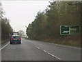 A41 approaching the junctions at Chetwynd Park