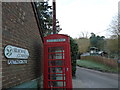 Phone box at the bottom of Selborne Common