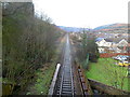 Rhondda Line heads away from Treorchy towards Ynyswen